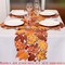 Embroidered Fall Leaves Table Runner for Thanksgiving, Autumn Harvest Decorations (14 × 68 inches)